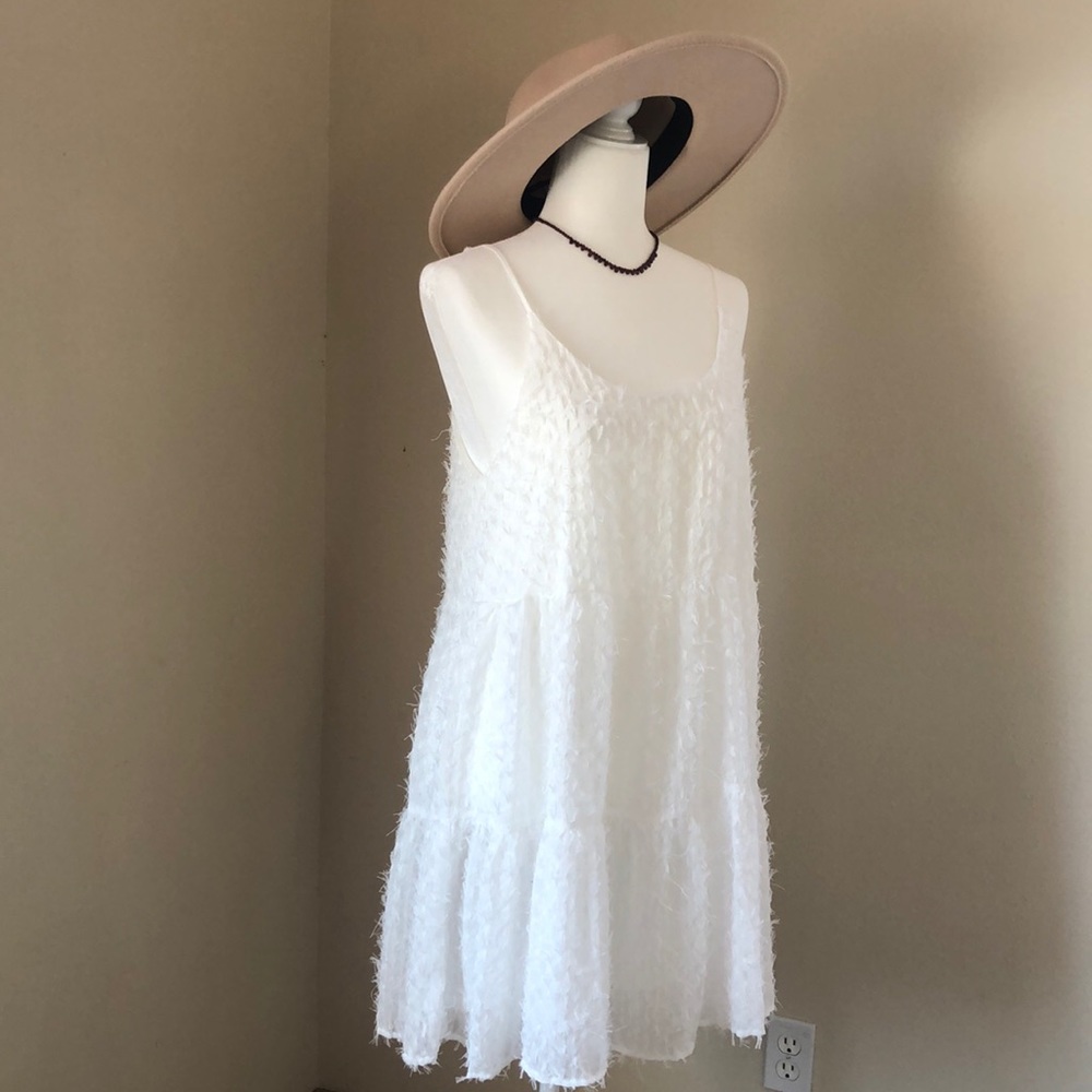 White baby doll dress
